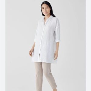 Eileen Fisher White Button Down Shirt